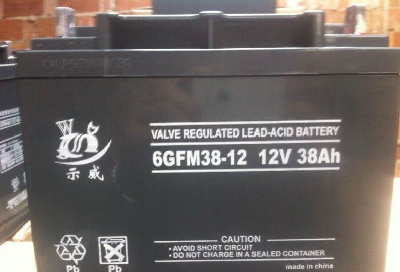 示威電池電源6GFM100-12/12v100ah機(jī)柜儲(chǔ)能