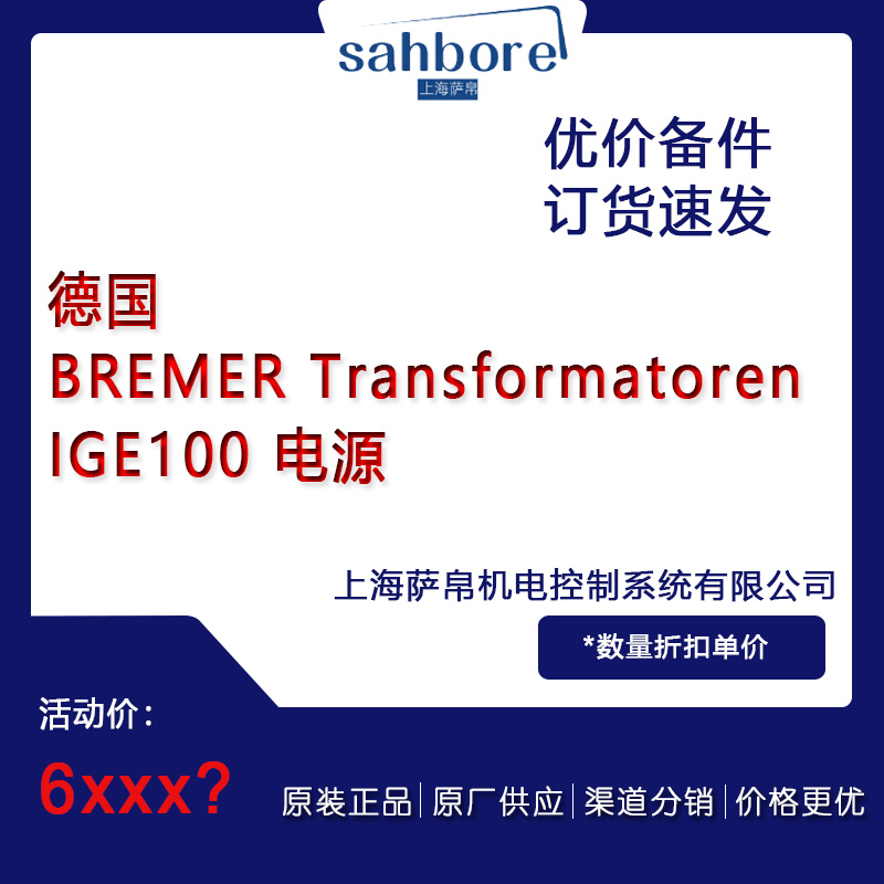 德國 BREMER Transformatoren IGE100 電源 議價