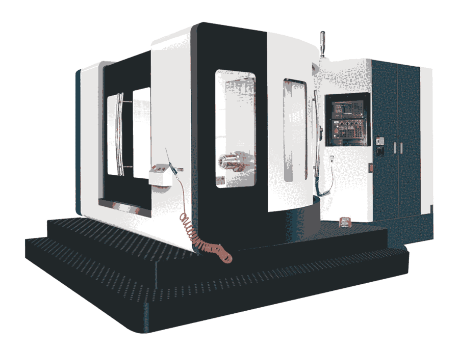 大連莊重臥式加工中心HMC-630千分之一度單工位轉(zhuǎn)臺