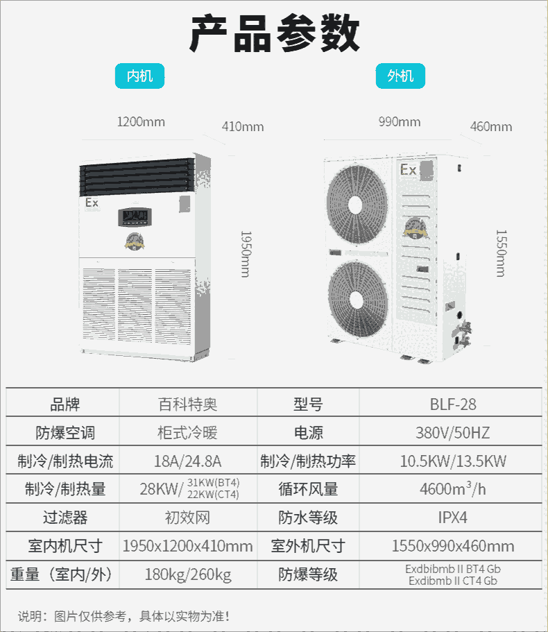 伊春防爆冰箱，百科特奧防爆冰柜生產廠家