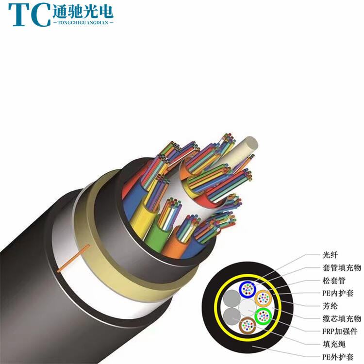 新疆ADSS電力光纜室外單模非金屬50-1500跨距架空8/12/24/48芯光纜144
