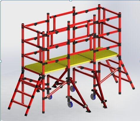 供應(yīng)電力用絕緣梯架 弱電腳手架 玻璃纖維折疊式 存儲方便