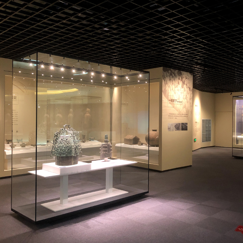 山西藝術(shù)博物館展柜，山西古文物青銅器博物館通柜，山西珍貴文物專用博物館展柜