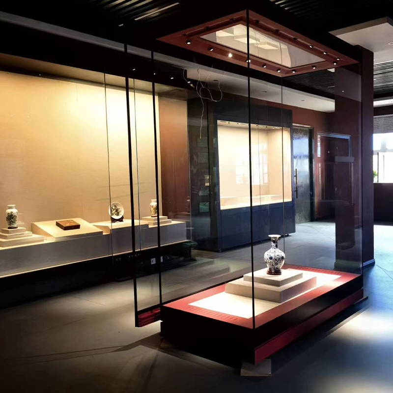 甘肅最新博物館展柜，甘肅抽屜式文物展柜，甘肅電動(dòng)升降博物館展柜