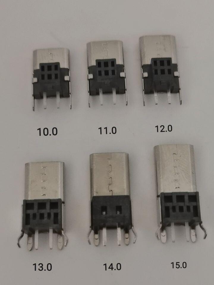 MICRO 2P直插母座 10.0/12.0/14.0/15.0 直彎腳 加長(zhǎng)墊高型USB