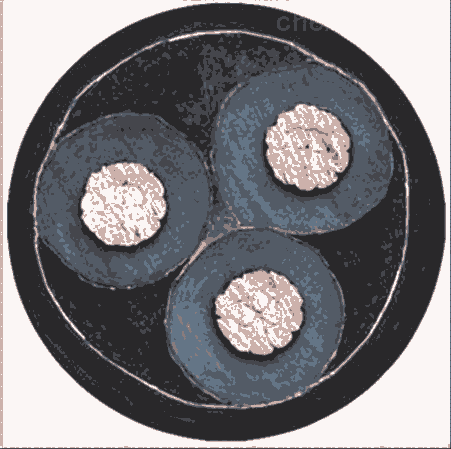 煤礦用無鹵低煙鎧裝電纜WD-MYJY43-8.7/10KV3*150