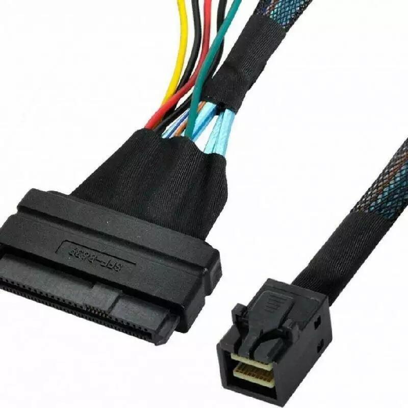 SFF-8643 to SFF-8639 0.5m  Cable MiniSAS連接線