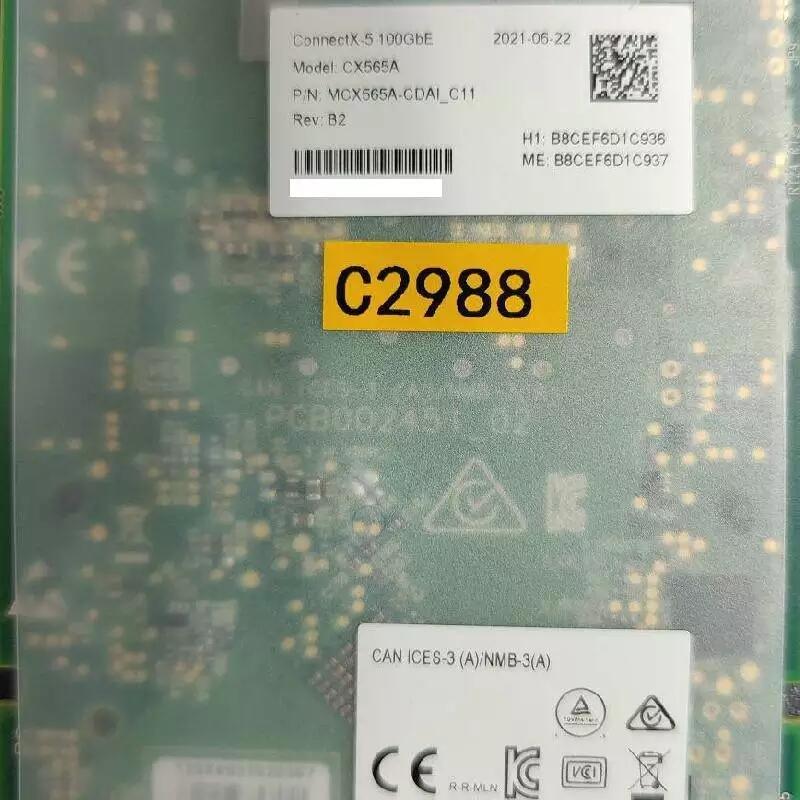 MCX565A-CDAB ConnectX-5 100GbE QSFP28光纖網(wǎng)卡