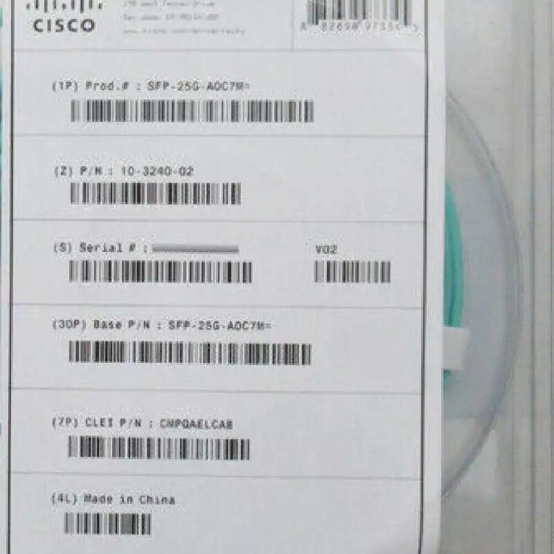 SFP-25G-AOC7M= SFP-25G-AOC-7M 25GB AOC 高速直連光纜