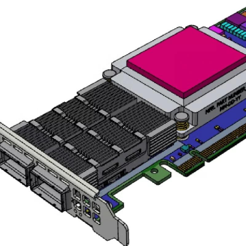 MCX653105A-HDAL ConnectX-6 QSFP56 PCIe光纖網(wǎng)卡