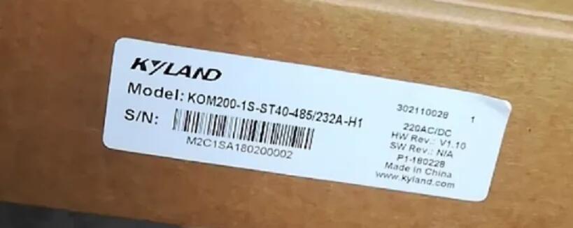 KYLAND KOM200-1S-ST40-485/232A-H1 雙模光纖收發(fā)器