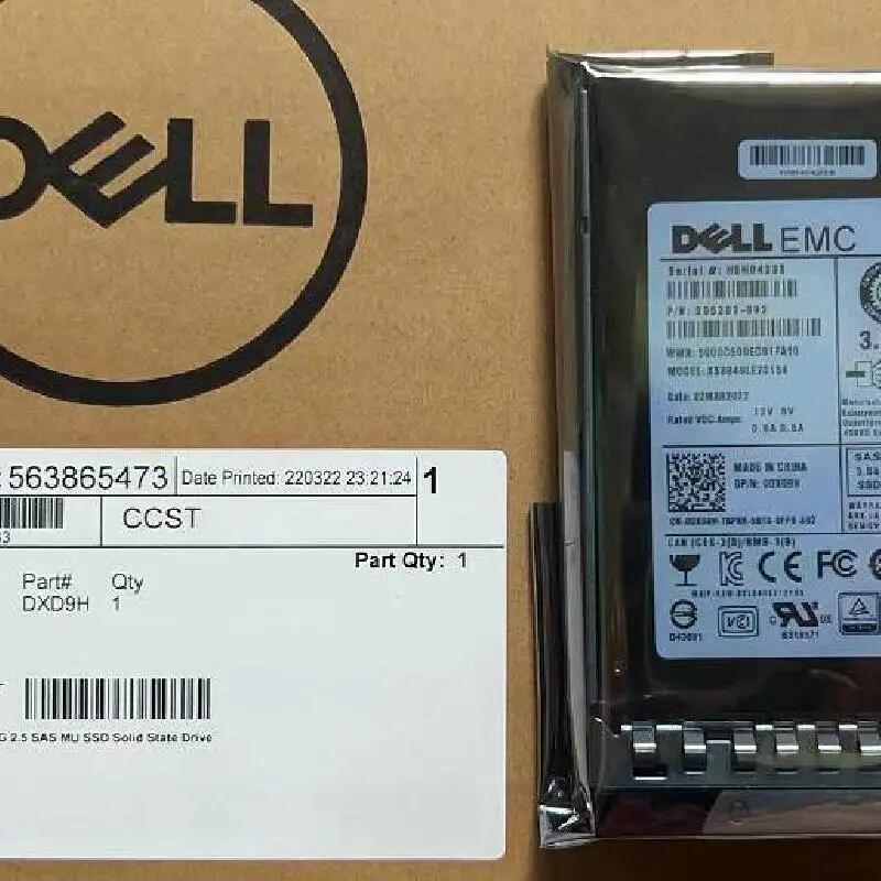 DELL EMC DXD9H 3.84TB SAS SSD R740 R640 服務(wù)器硬盤