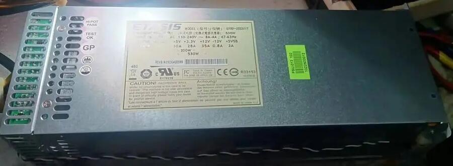 EFRP-2553V1T 550W 含2個(gè)EFRP-553V1T 電源模塊1+1冗余電源