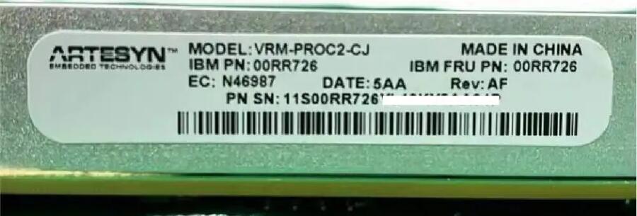 00RR726 00E7432 VRM-PROC2-CJ P770 小型機CPU 處理器V