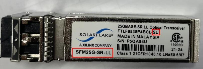 SFM25G-SR-LL FTLF8538P4BCL-SL 25GBASE-S光纖模塊