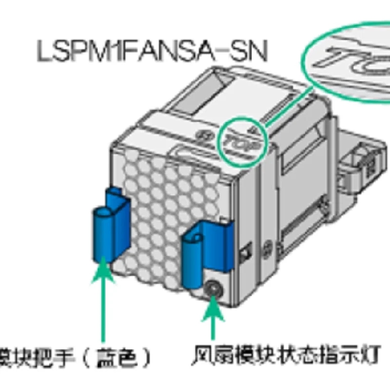 LSPM1FANSA-SN 風扇模塊 為吹風風扇(風扇從電源側向端口側吹風)