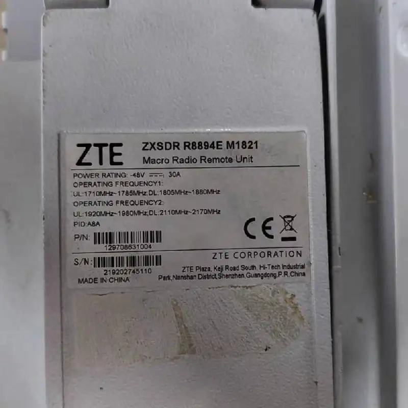 ZTE ZXSDR R8894E M1821遠(yuǎn)端射頻單元DC48V