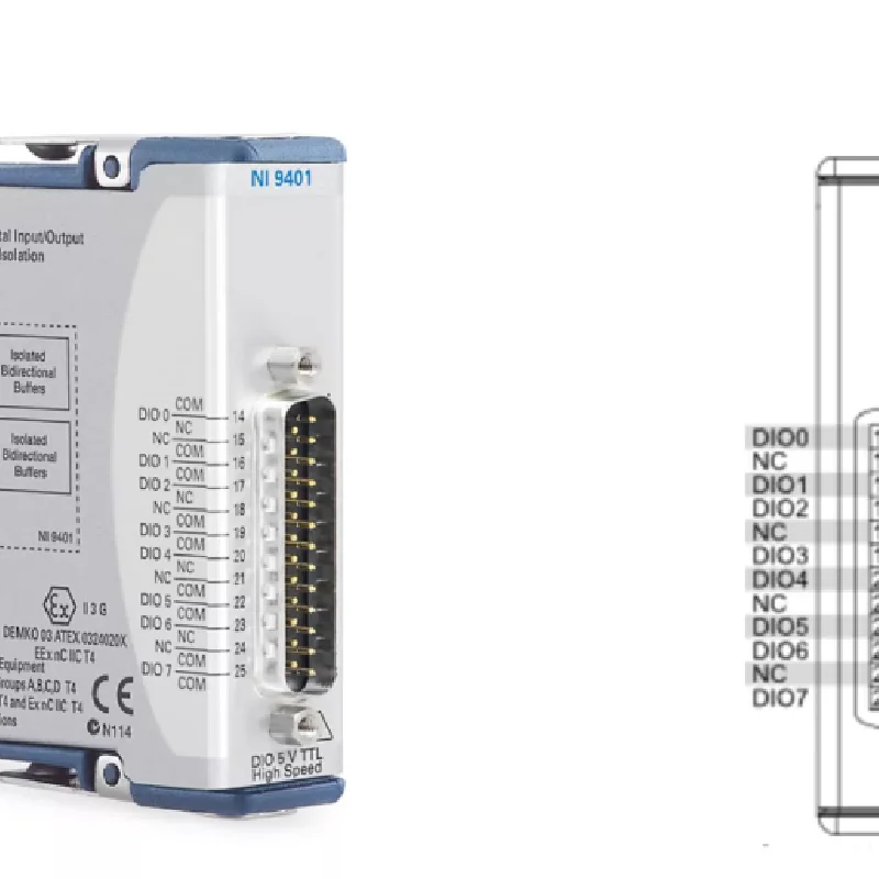 NI 9401 779351-01 C系列數(shù)字模塊DAQ數(shù)據(jù)采集用I/O模塊