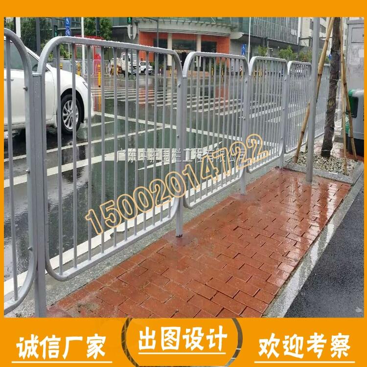 400*300*150鑄鐵底座價格 河源非機動車道圍欄-白色