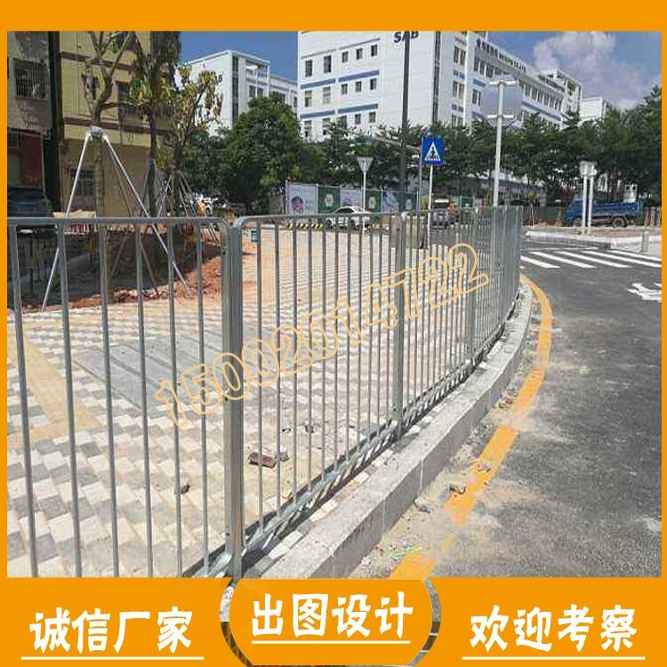 路面上白色柵欄/新會市政道路護欄/交通京式欄桿源頭廠家