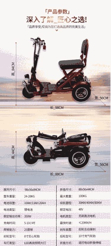 北門湖可遙控小型代步車