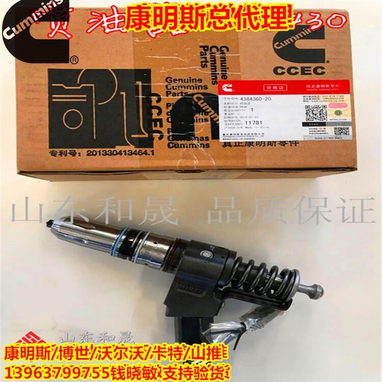 Shantui diesel fuel injector 4384360