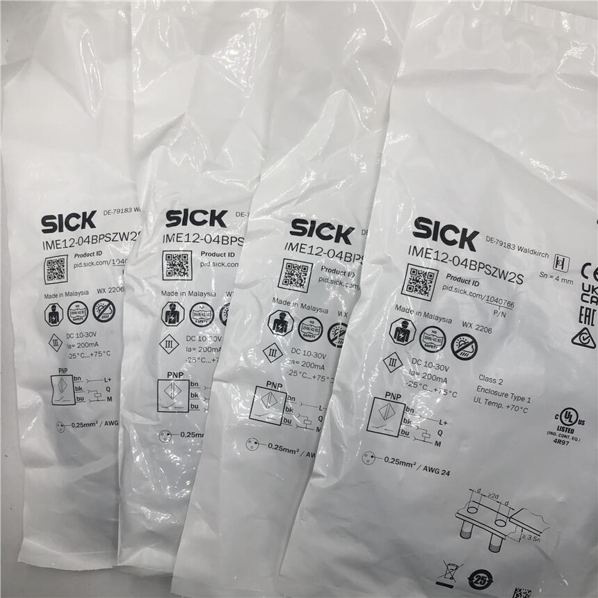 德國西克SICK電感式接近傳感器IME12-04BPSZW2S 訂貨號: 1040766