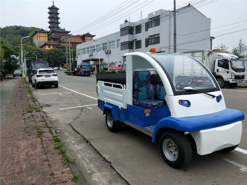 上海電動四輪4桶垃圾清運(yùn)車小區(qū)物業(yè)街道垃圾清運(yùn)車定制生產(chǎn)廠家