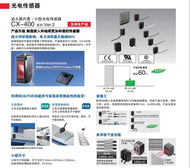 供應(yīng)松下小型光電傳感器CX-491-P 檢測(cè)不透明體、半透明體、 鏡面體