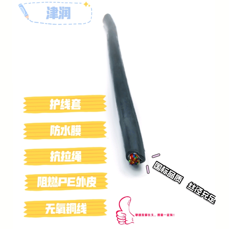 津天聯(lián)TRVVP拖鏈電纜RVVG 10芯行車電纜電氣