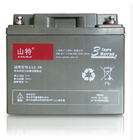 SANTAK 山特蓄電池12V38AH 山特城堡C12-38直流屏/ups