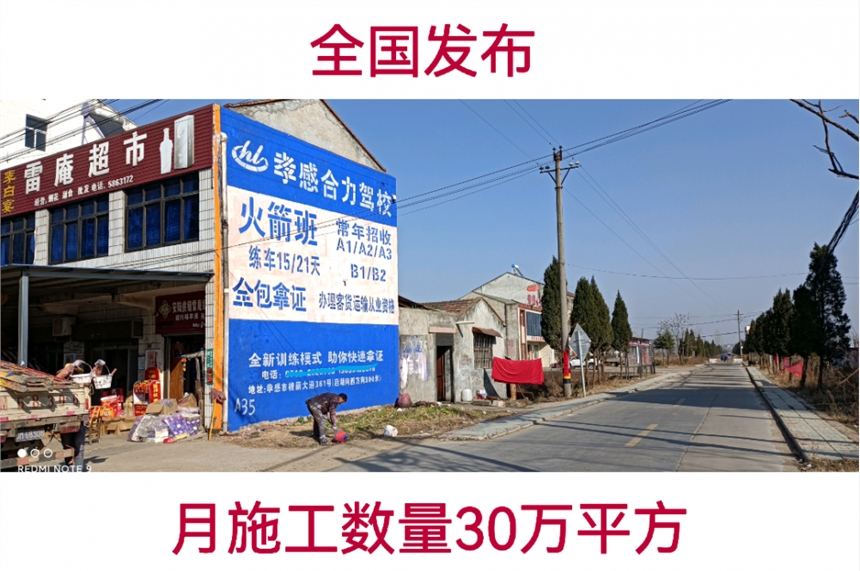 三門峽市靈寶市墻面寫大字施工隊靈寶市朱陽鎮(zhèn)農村刷墻廣告文案白頭搔更短，