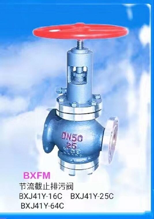 鑄鋼節(jié)流截止排污閥進(jìn)口 國標(biāo)BXJ41Y
