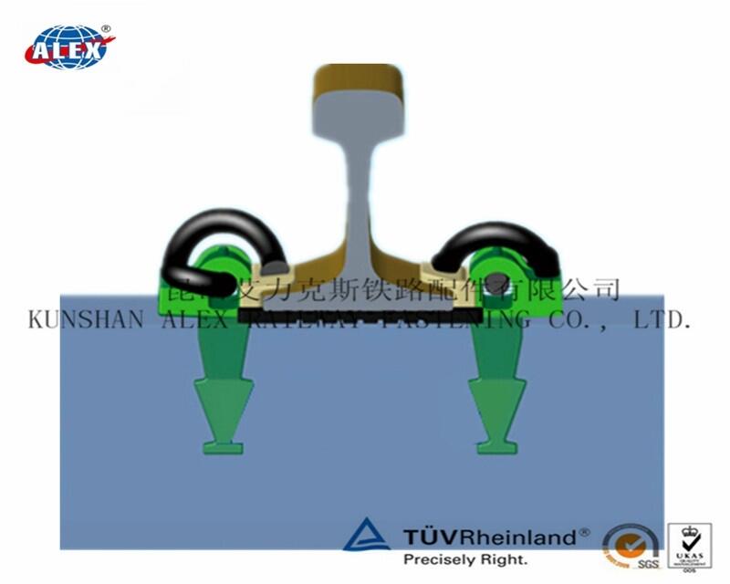 青海比利時雙孔壓板軌道扣件定制