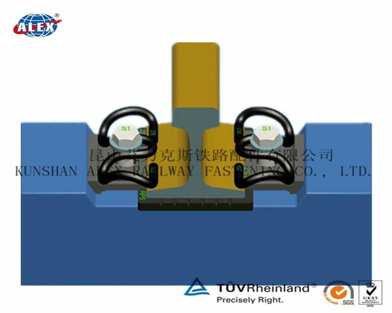 河北比利時雙孔壓板鋼軌扣件廠家