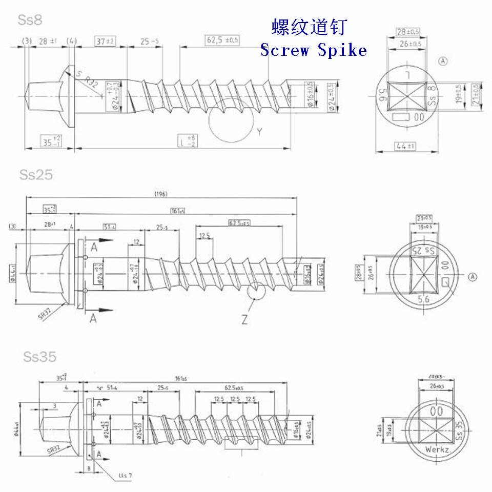 洪都拉斯達(dá)克羅螺紋道釘生產(chǎn)廠家