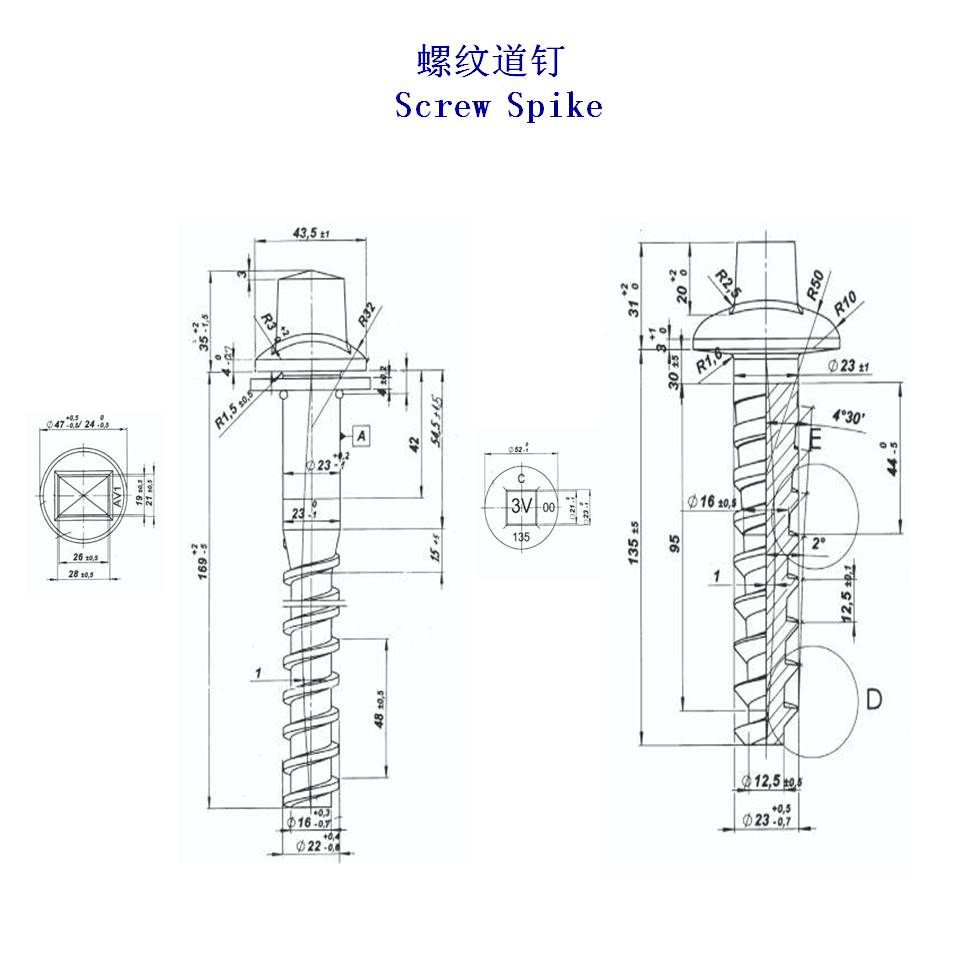 英國(guó)高碳鋼螺紋道釘生產(chǎn)工廠