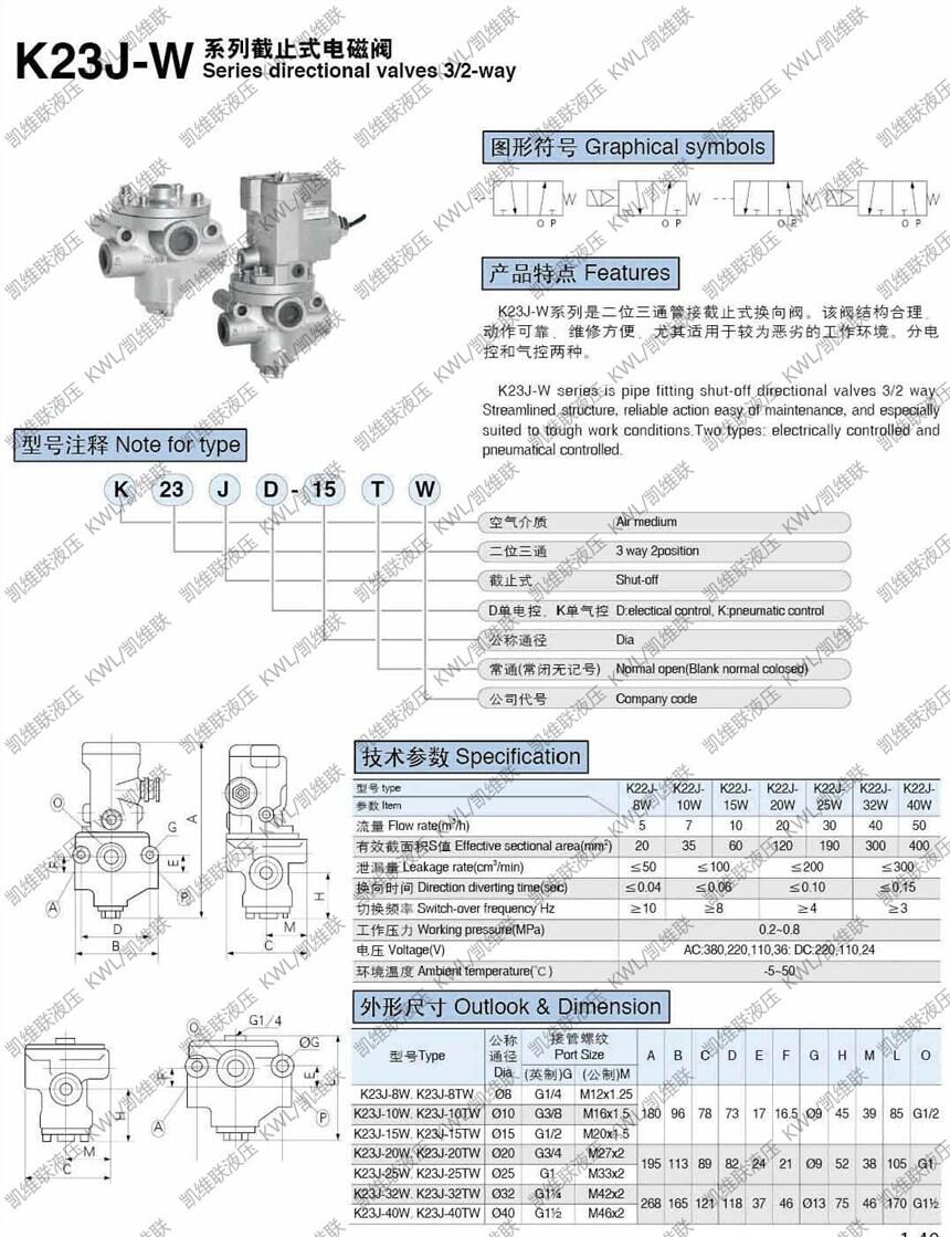 南通K25JD-20BW,截止式換向閥,現(xiàn)貨供應(yīng)