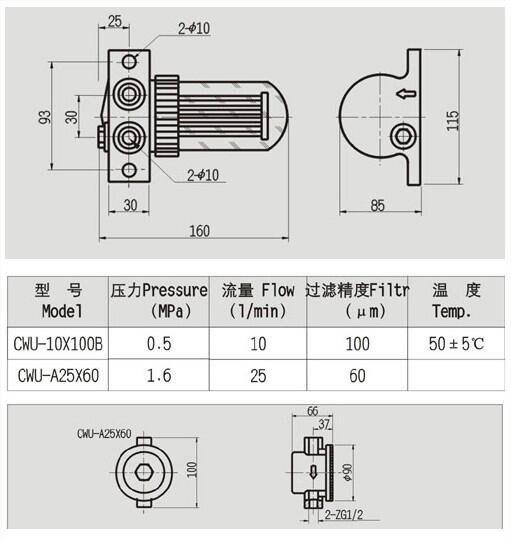 欽州QU-A250*20BP,QU-A250*30BP,回油過濾器廠家直銷