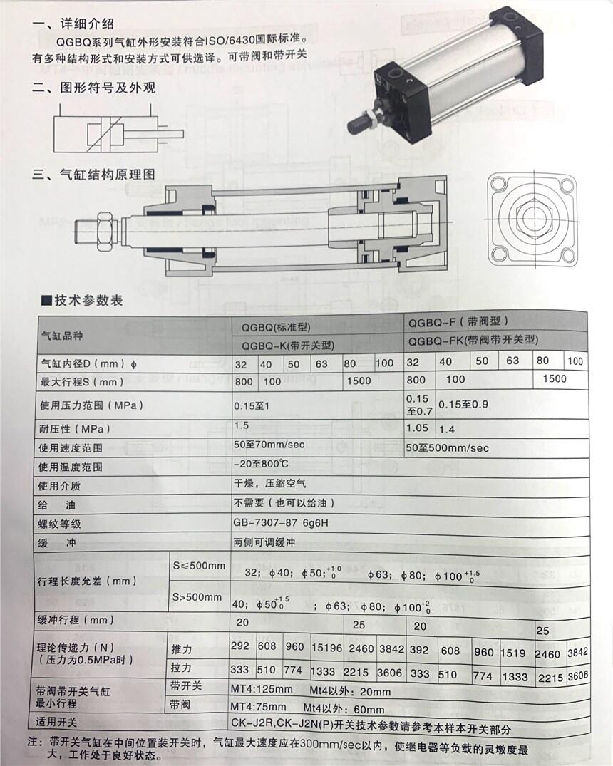 濰坊QGAII400*1600,無(wú)緩沖氣缸廠(chǎng)家直銷(xiāo)