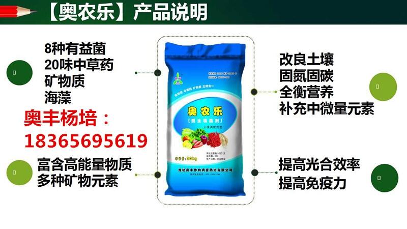 用奧農(nóng)樂微生物菌肥調(diào)理土壤 作物“根深葉茂、健壯高產(chǎn)”不是夢