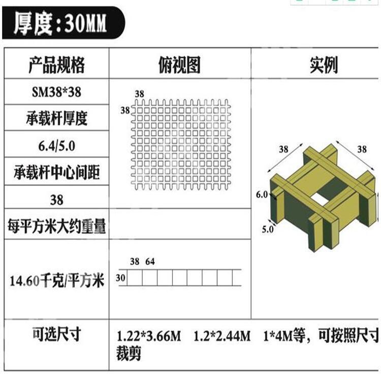 河北污水處理玻璃鋼格柵廠家供應防銹耐用網格板承重格柵板