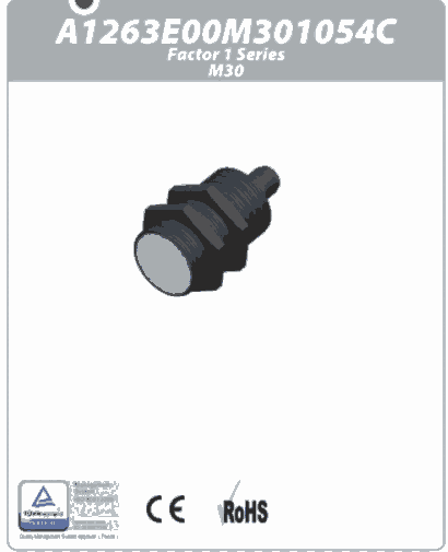 上海祥樹SENSTRONIC 耐強(qiáng)磁接近開關(guān)M30 A1263E00M301054C