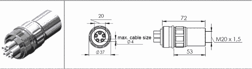 GES Electronic 5003010 GB-MC 307高壓連接器