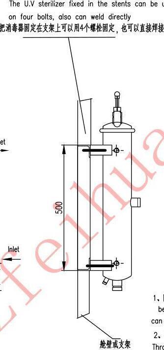 江蘇廠家供應(yīng)JX-0.5UV型紫外線消毒器 CCS船檢