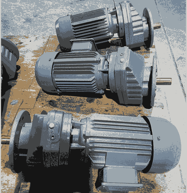 德立法蘭式 斜齒輪減速電機(jī)YCJF71-Y90L-393-1.5KW