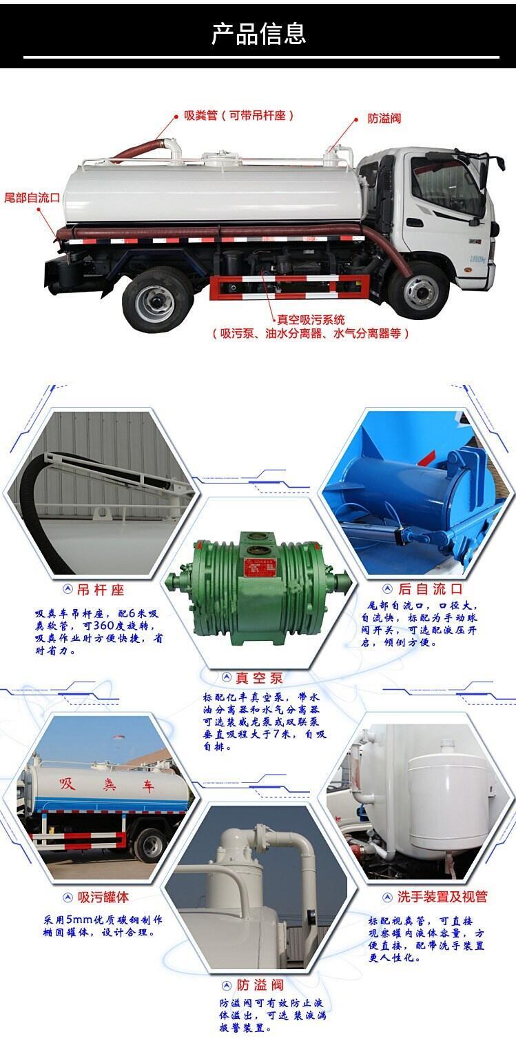 安徽省阜南縣全自動(dòng)化吸糞車圖片及參數(shù)