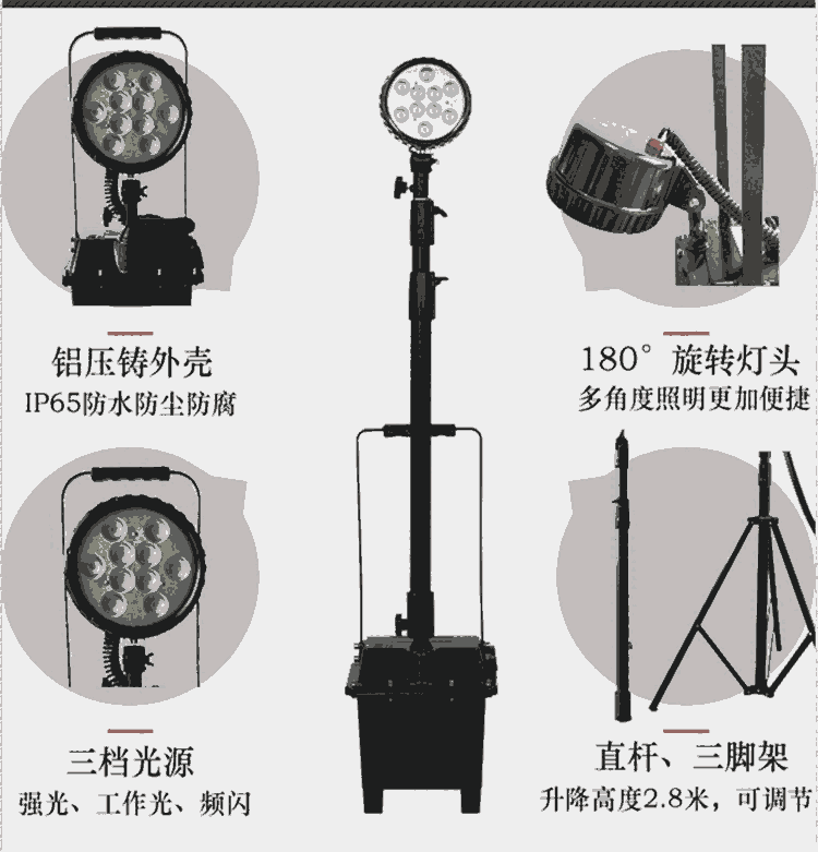 戶外升降搶修燈 24v防爆泛光工作燈價格