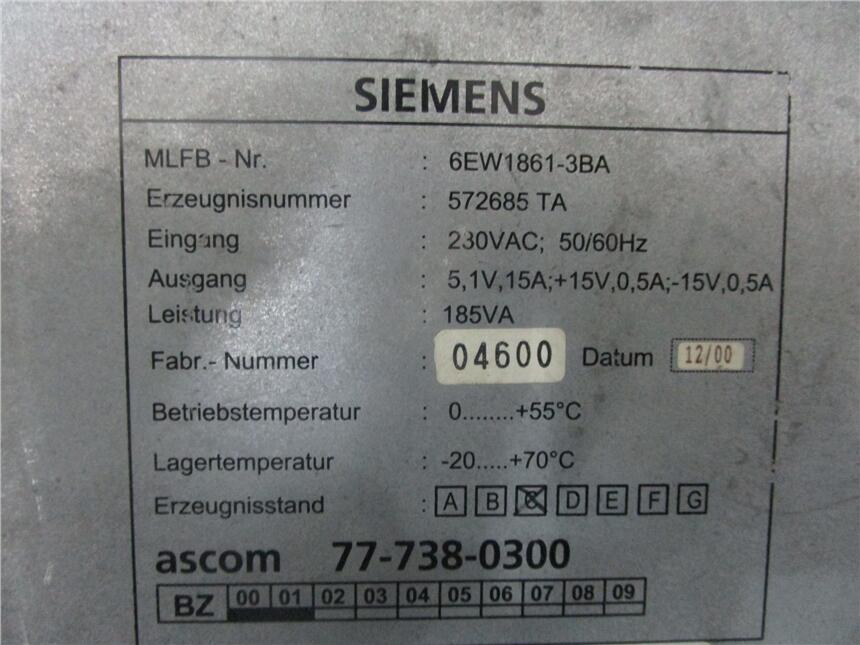 SIEMENS 562-001 現(xiàn)貨