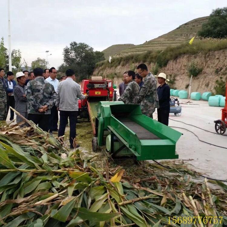 半自動青貯打捆包膜機 供應(yīng)牛羊飼料青儲打包機